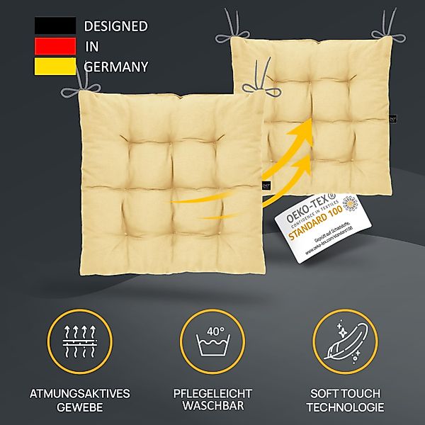 LILENO HOME Stuhlkissen Sitzkissen für Gartenstuhl, günstig online kaufen