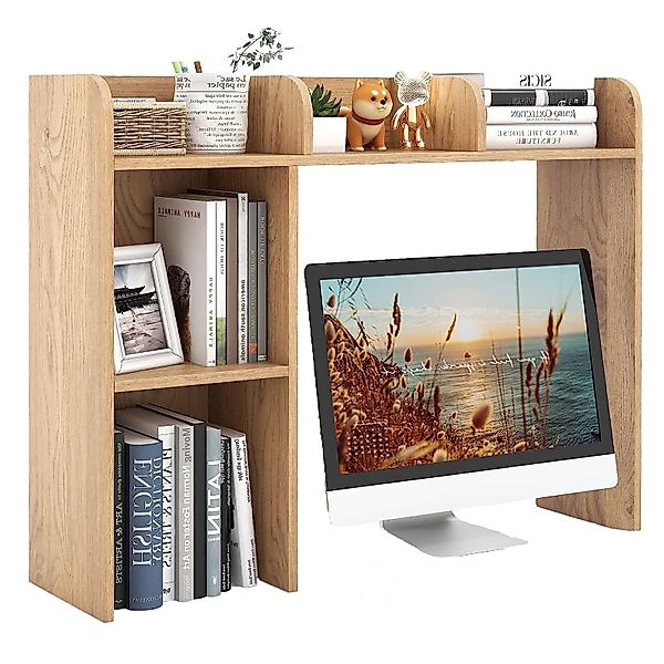 KOMFOTTEU Bücherregal Schreibtischregal, mit 5 offene günstig online kaufen