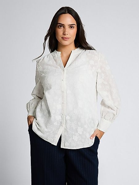 TOM TAILOR PLUS Langarmbluse Blusen & Shirts Plus Size - Loose Fit Bluse mi günstig online kaufen