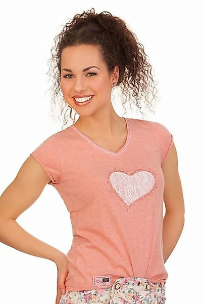 Spieth & Wensky Trachtenshirt Trachtenshirt Damen - BALVE - erdbeer günstig online kaufen