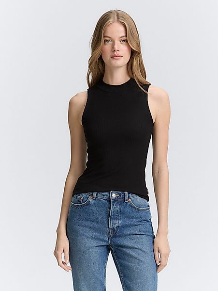 TOM TAILOR Denim Trägertop T-Shirt Ripp günstig online kaufen
