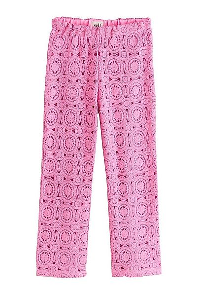 Next Palazzohose Self. Hose in Häkeloptik mit weitem Bein (1-tlg) günstig online kaufen