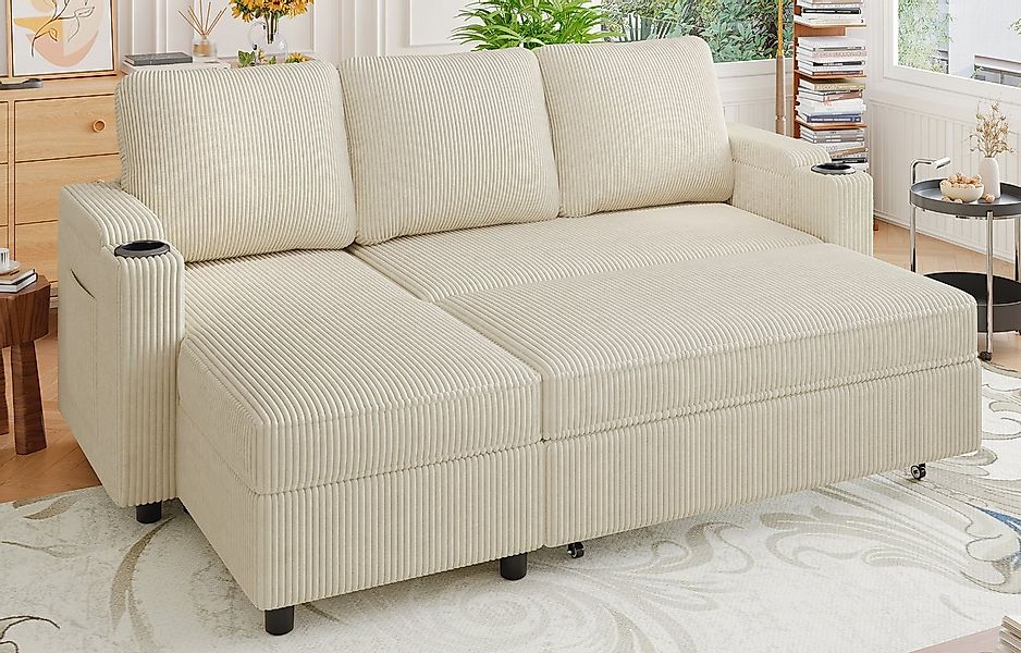 GUNJI Ecksofa L-shaped/U-shaped sofa with storage and sleeping functions günstig online kaufen