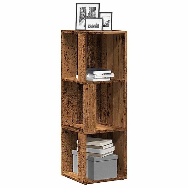 vidaXL Aktenschrank Eckregal Altholz-Optik 33x33x100 cm Holzwerkstoff günstig online kaufen