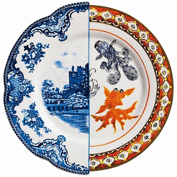 Teller Hybrid Isaura keramik bunt Ø 27,5 cm - Seletti - Bunt günstig online kaufen