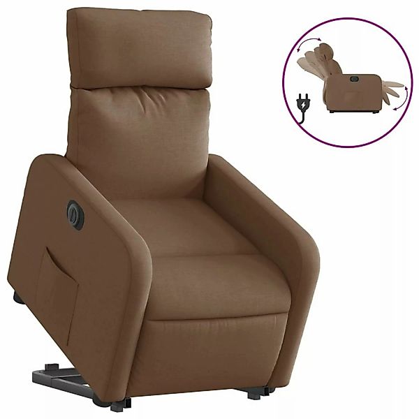 vidaXL Relaxsessel mit Aufstehhilfe Elektrisch Braun Stoff Modell 13 günstig online kaufen