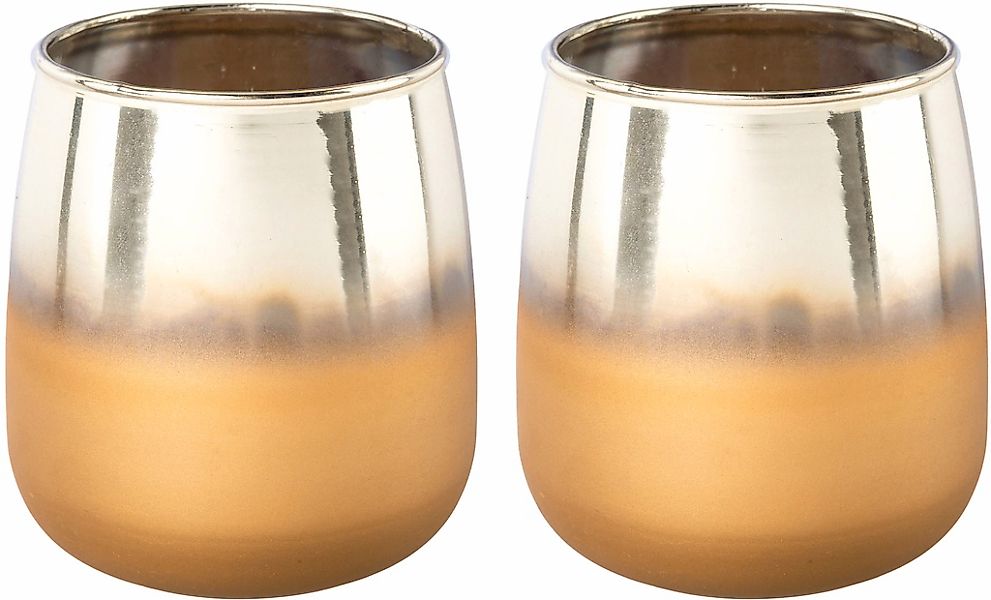 Creativ deco Windlicht "Weihnachtsdeko" mit unterschiedlicher Oberflächenst günstig online kaufen