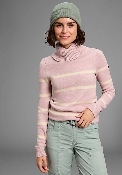 KangaROOS Rollkragenpullover, in lässiger Form mit Kontraststreifen günstig online kaufen