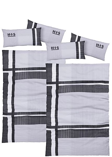 H.I.S Bettwäsche »Linus, 100% Baumwolle, Kissenbezug und Bettdeckenbezug mi günstig online kaufen