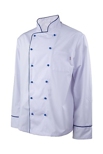 Clinotest Kochjacke mit farbigen Kugelknöpfen und günstig online kaufen