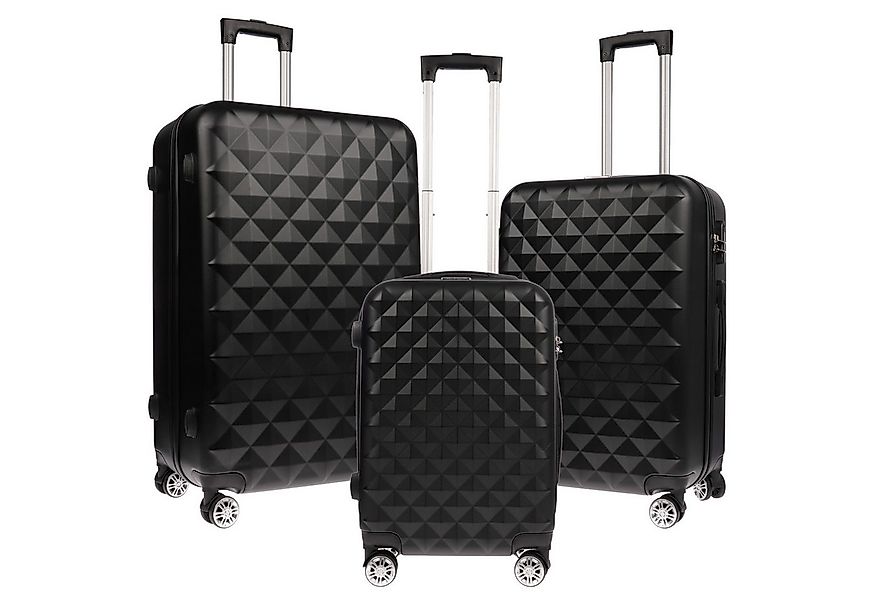 Christian Wippermann Kofferset 3er Trolley Koffer-Set Waffel BASIC Hartscha günstig online kaufen