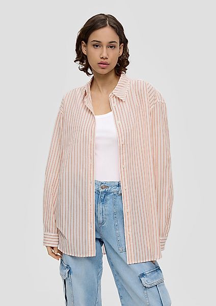 QS Langarmbluse Bluse Longbluse mit Streifen günstig online kaufen