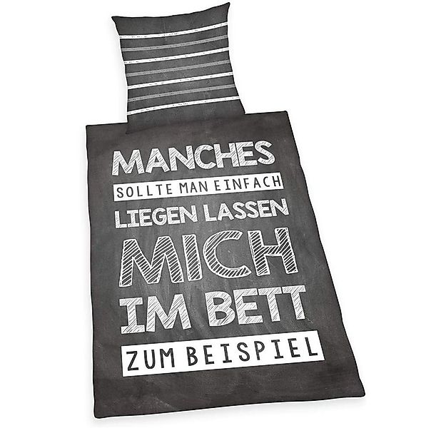 Herding Young Collection Jugendbettwäsche Spruch “Liegen lassen ..”, 135 x günstig online kaufen