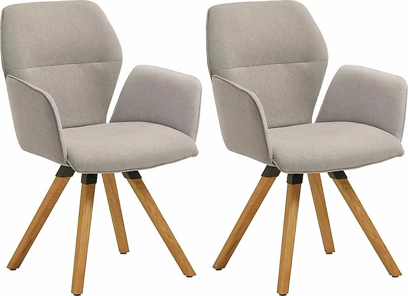 NIEHOFF SITZMÖBEL Armlehnstuhl "Merlot 2632-47" () Gestell aus massivem Eic günstig online kaufen