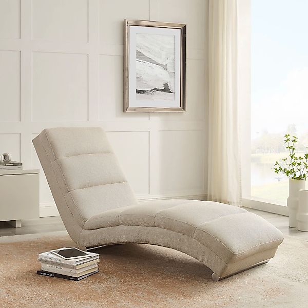SalesFever Relaxliege "Komfortable Relaxliege", mit Quersteppung, Bezugstof günstig online kaufen