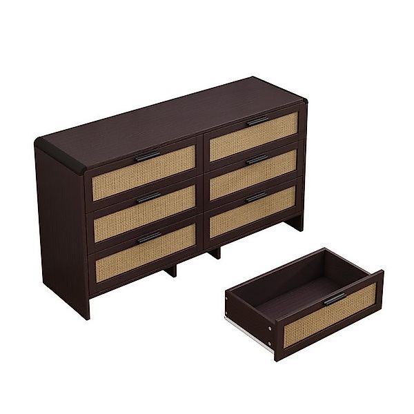 OKWISH Stauraumschrank Rattan Drawer,Rattan Cabinet (Rattan-Eckschrank mit günstig online kaufen