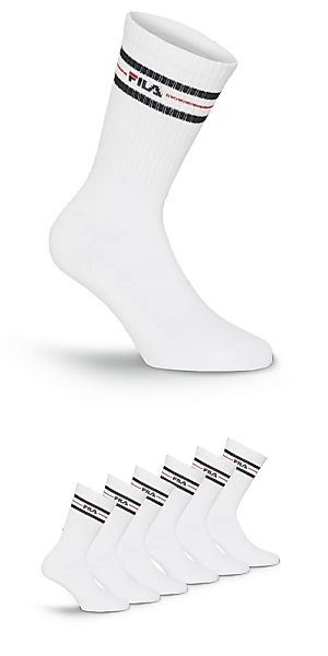Fila Sportsocken "UNISEX LIFESTYLE PLAIN SOCKS", (6 Paar), mit eingestrickt günstig online kaufen