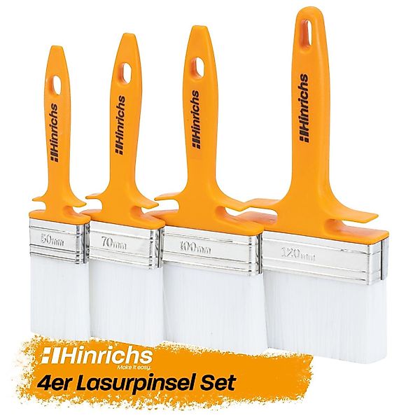Hinrichs Lasurpinsel Hinrichs Lasurpinsel Set, (4er günstig online kaufen