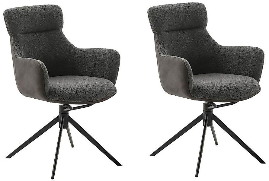 MCA furniture Esszimmerstuhl »PELION«, Feingewebe, (2er-Set), drehbar 360°, günstig online kaufen