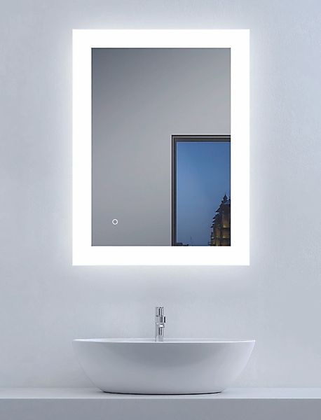 Talos Badspiegel "BRIGHT" BxH: 80x60 cm, energiesparend, mit Sensorschalter günstig online kaufen