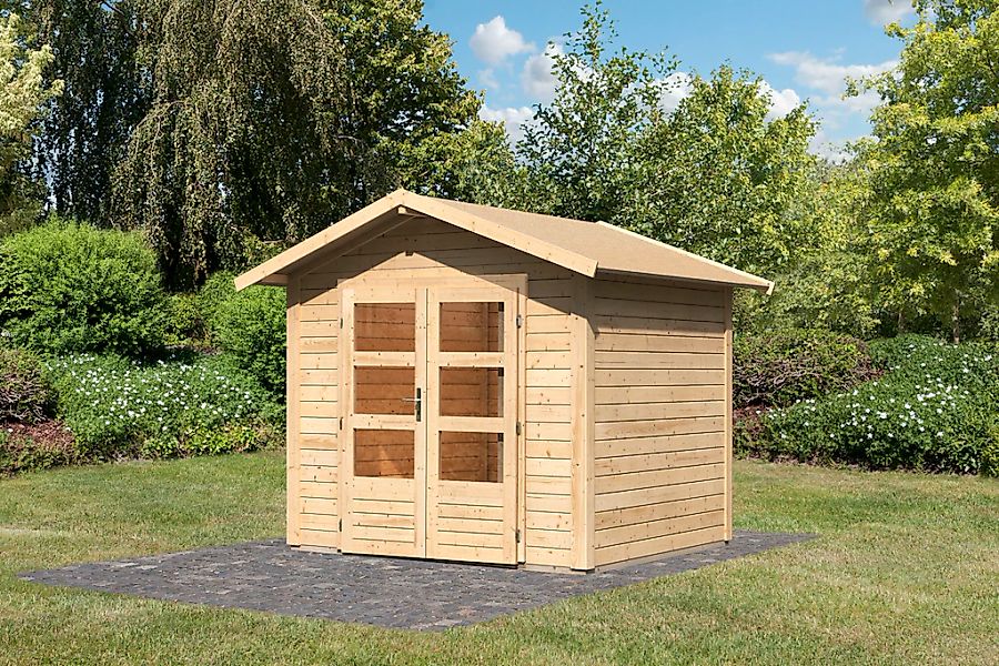 Karibu Gartenhaus "Talkau 3 aus naturbelassenem Fichtenholz", Grundfläche: günstig online kaufen