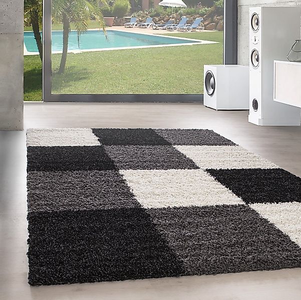 SIMPEX24 Teppich Kariert Design, Läufer, Höhe: günstig online kaufen
