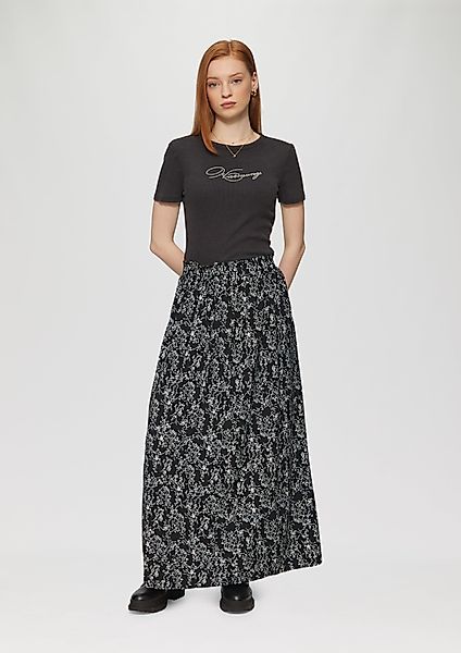 QS Maxirock Langer Rock aus Viskose günstig online kaufen