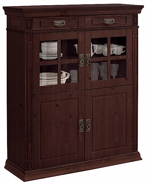 Home affaire Highboard "Vinales", Vitrine, Breite 112 cm günstig online kaufen