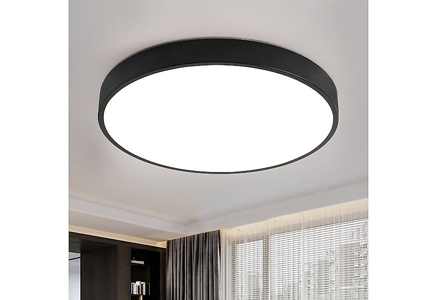 style home LED Deckenleuchte Runde Deckenlampe aus Metall, Warmweiß 3000K o günstig online kaufen