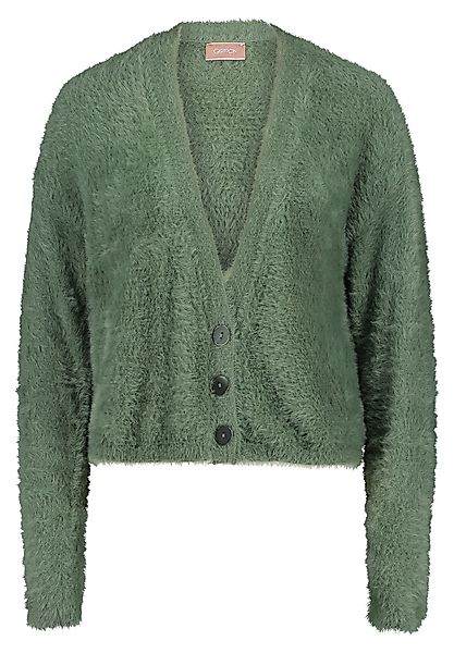 Cartoon Strickjacke "Cartoon Damen Strick-Cardigan mit Knopfleiste", Rippbü günstig online kaufen