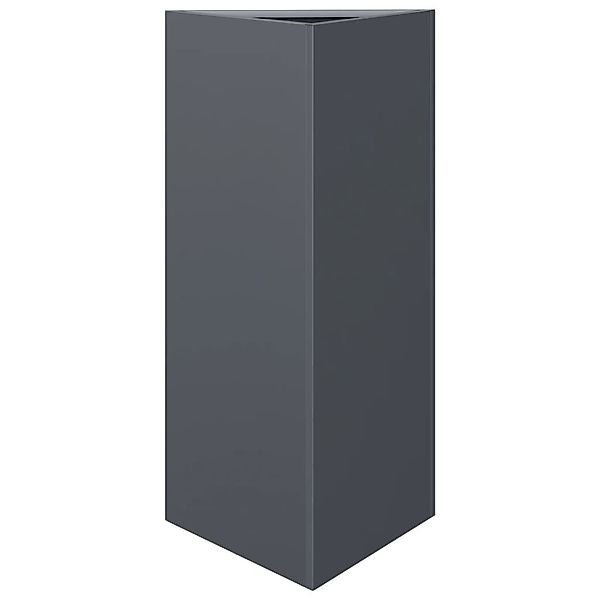 vidaXL Blumentopf Pflanzkübel Anthrazit Dreieckig 40x34,5x70 günstig online kaufen