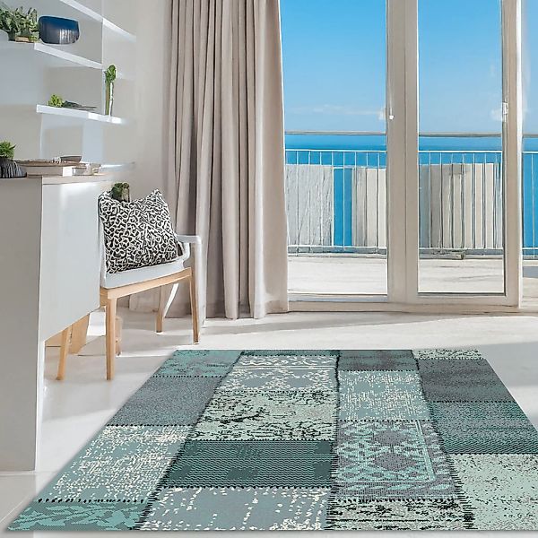 OTTO home Teppich "Garry" rechteckig 7 mm Höhe Vintage, Kurzflor, Patchwork günstig online kaufen