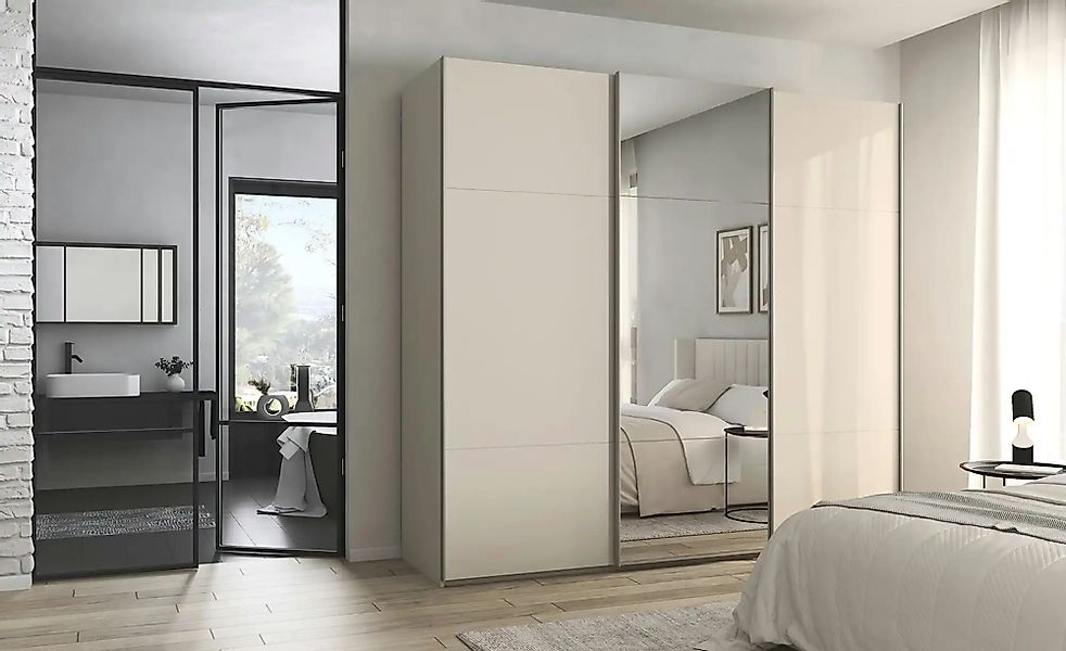 meinSchrank Schwebetürenschrank inklusive Zubehör Regina ¦ beige ¦ Maße (cm günstig online kaufen