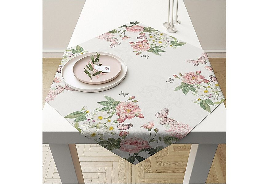 Ambiente® Tischläufer Amelia (1-tlg, 1-teilig), quadratische Tischdecke Mit günstig online kaufen