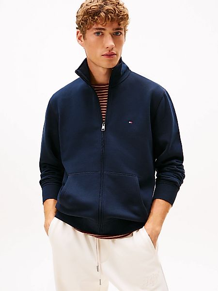 Tommy Hilfiger Sweatjacke "ESSENTIAL FLEECE STAND COLLAR" mit Stehkragen, r günstig online kaufen