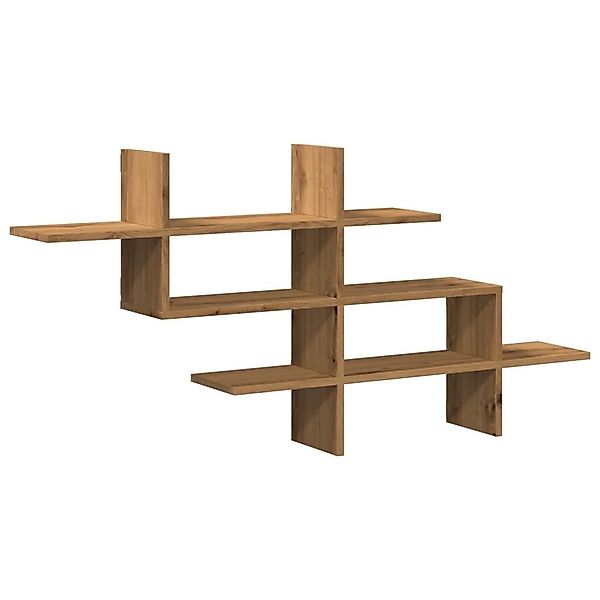 vidaXL Regal Wandregal Artisan-Eiche 124,5x18x60,5 cm günstig online kaufen