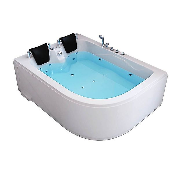 HOME DELUXE Whirlpool-Badewanne BLUE OCEAN - XL 180 x 120 cm, (inkl. Nacken günstig online kaufen
