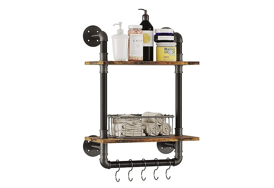 Gall&Zick Deko-Wandregal Wandregal, Rohrregal, industrial Bücherregal, Bade günstig online kaufen