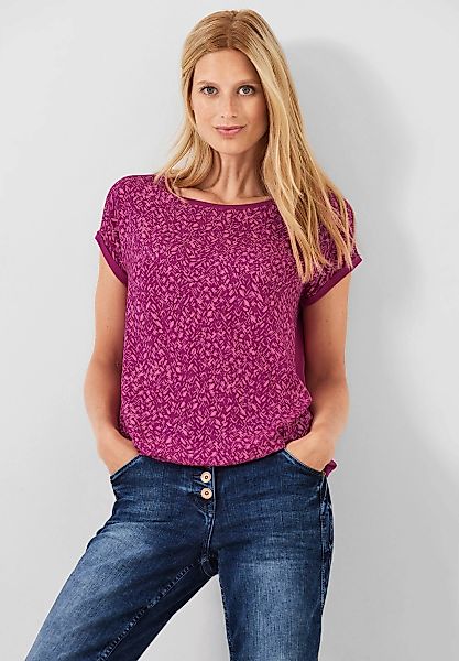 Cecil T-Shirt, mit Minimal Muster günstig online kaufen