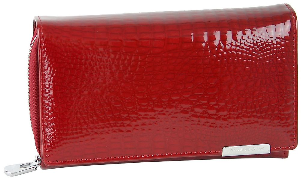 J JONES JENNIFER JONES Geldbörse Damen Leder Portmonee in Croco-Glanz-Optik günstig online kaufen