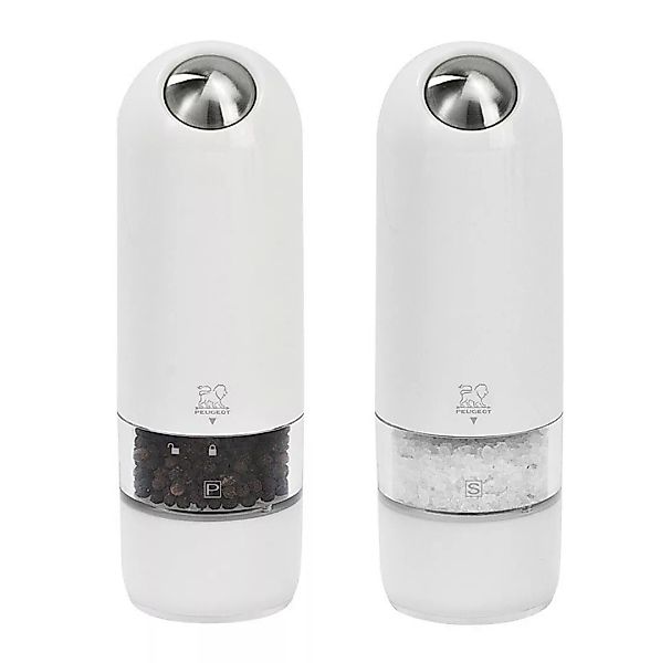 Peugeot Alaska Duo Set Pfeffermühle & Salzmühle Elektrisch Polycarbonat wei günstig online kaufen