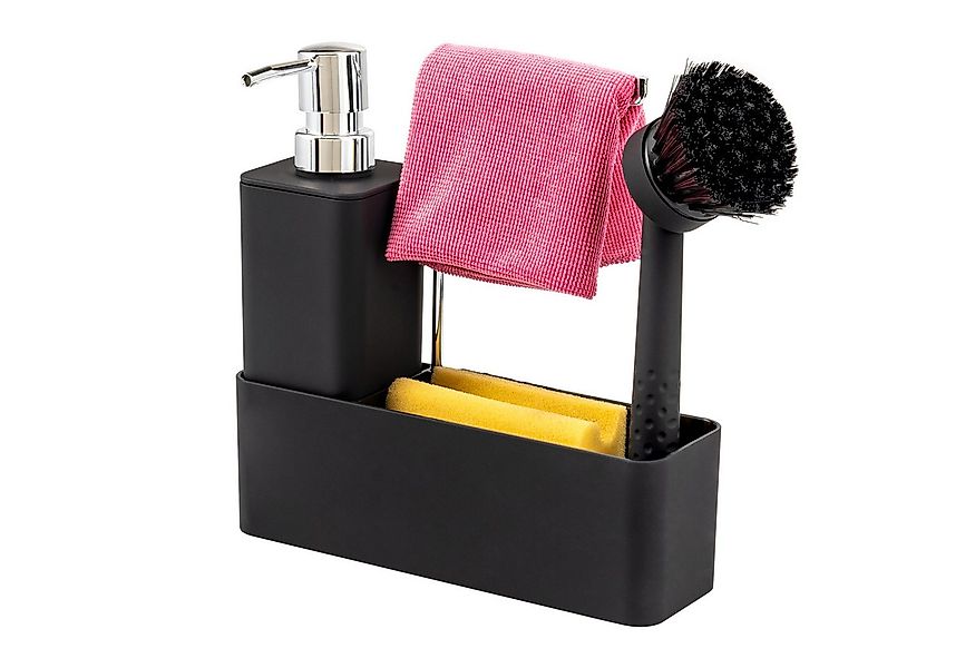 eluno Seifenspender Spülbecken Organizer, Seifenspender, schwarz günstig online kaufen