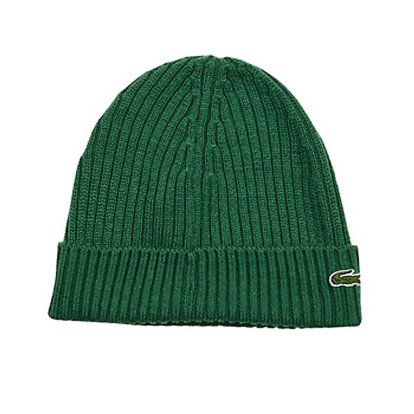 Lacoste Knitted Mütze Wolle Dunkelgrün - günstig online kaufen
