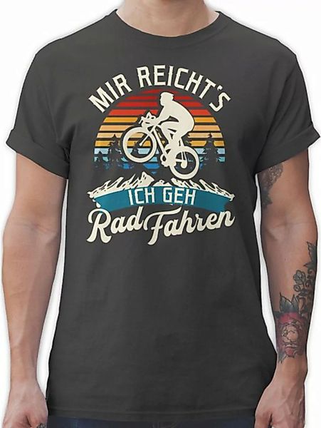 Shirtracer T-Shirt Mir reicht's ich geh Rad fahren - Vintage - weiß Fahrrad günstig online kaufen