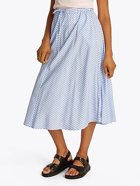 Tommy Hilfiger A-Linien-Rock CRINKLE VISCOSE MIX günstig online kaufen