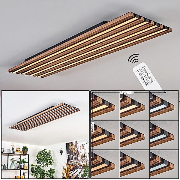 hofstein Deckenleuchte dimmbare Deckenlampe aus Metall/MDF/Kunststoff günstig online kaufen