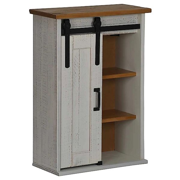 vidaXL Hängeschrank HALDEN mit Schiebetür Weiß 49x22,5x70 cm Kiefer 4018438 günstig online kaufen