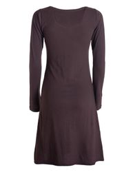 Vishes Tunikakleid Damen Langarm-Shirtkleid Tunika-Kleid Baumwollkleid günstig online kaufen