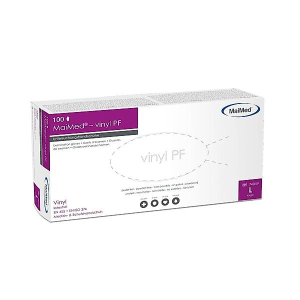 MaiMed Einweghandschuhe Vinyl Einmalhandschuhe 100 Stk, günstig online kaufen