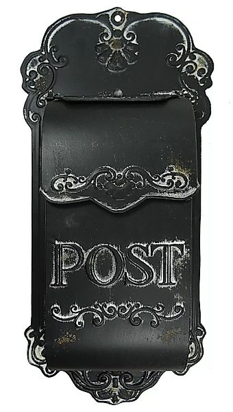 Briefkasten POST Zink Vintage Postkasten Schwarz patiniert Landhausstil günstig online kaufen